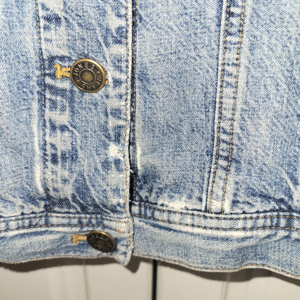 JONES NEW YORK Classic Denim Jacket - Picture 6 of 7